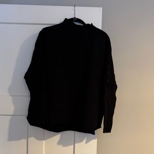 Frank & Eileen Black Effie Funnel Neck